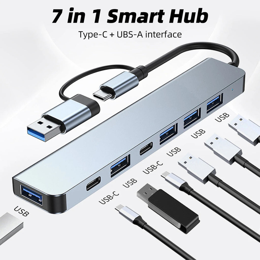 The Multi-Tasker: 8-in-2 Universal Docking Hub