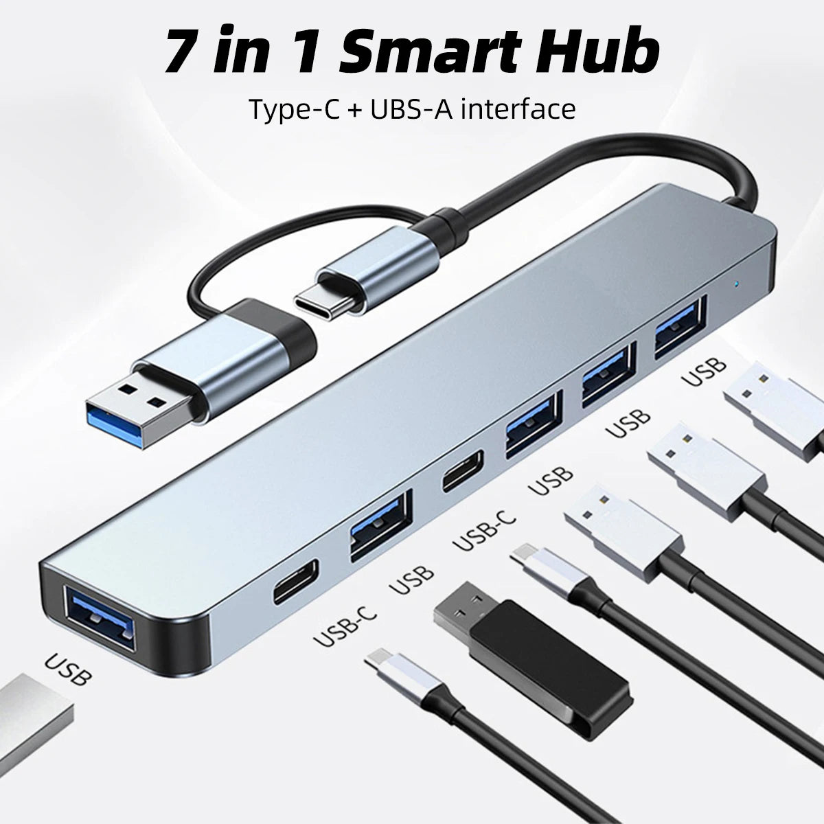 The Multi-Tasker: 8-in-2 Universal Docking Hub